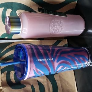 NWT Set of 2 Starbucks Cup 24 oz & Waterbottle 22 oz.